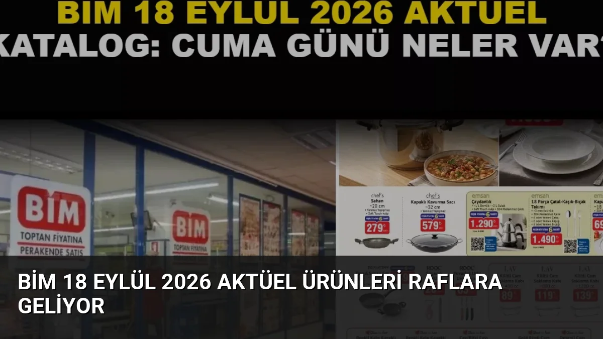 BİM 18 Eylül 2026 Aktüel Ürünleri Raflara Geliyor
