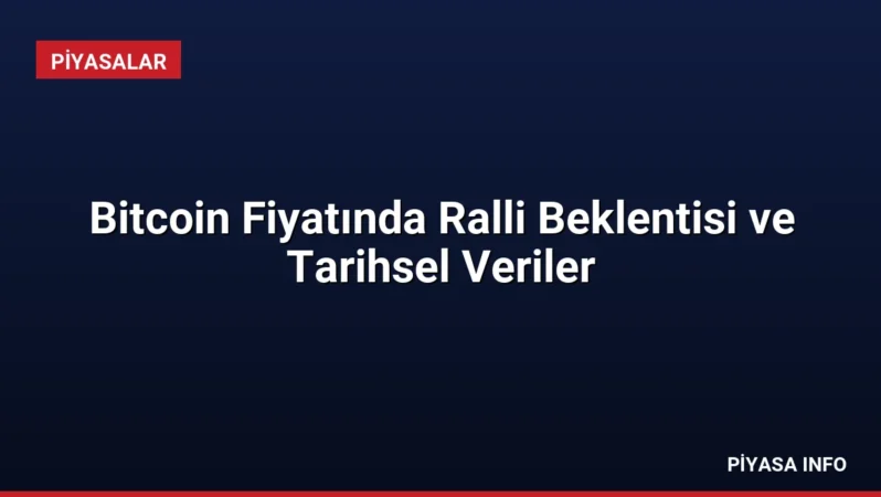 Bitcoin Fiyatında Ralli Beklentisi ve Tarihsel Veriler