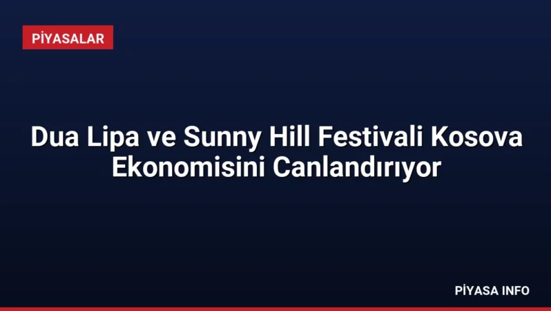 Dua Lipa ve Sunny Hill Festivali Kosova Ekonomisini Canlandırıyor