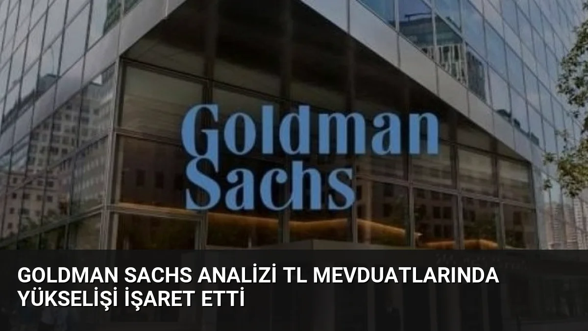 Goldman Sachs Analizi TL Mevduatlarında Yükselişi İşaret Etti