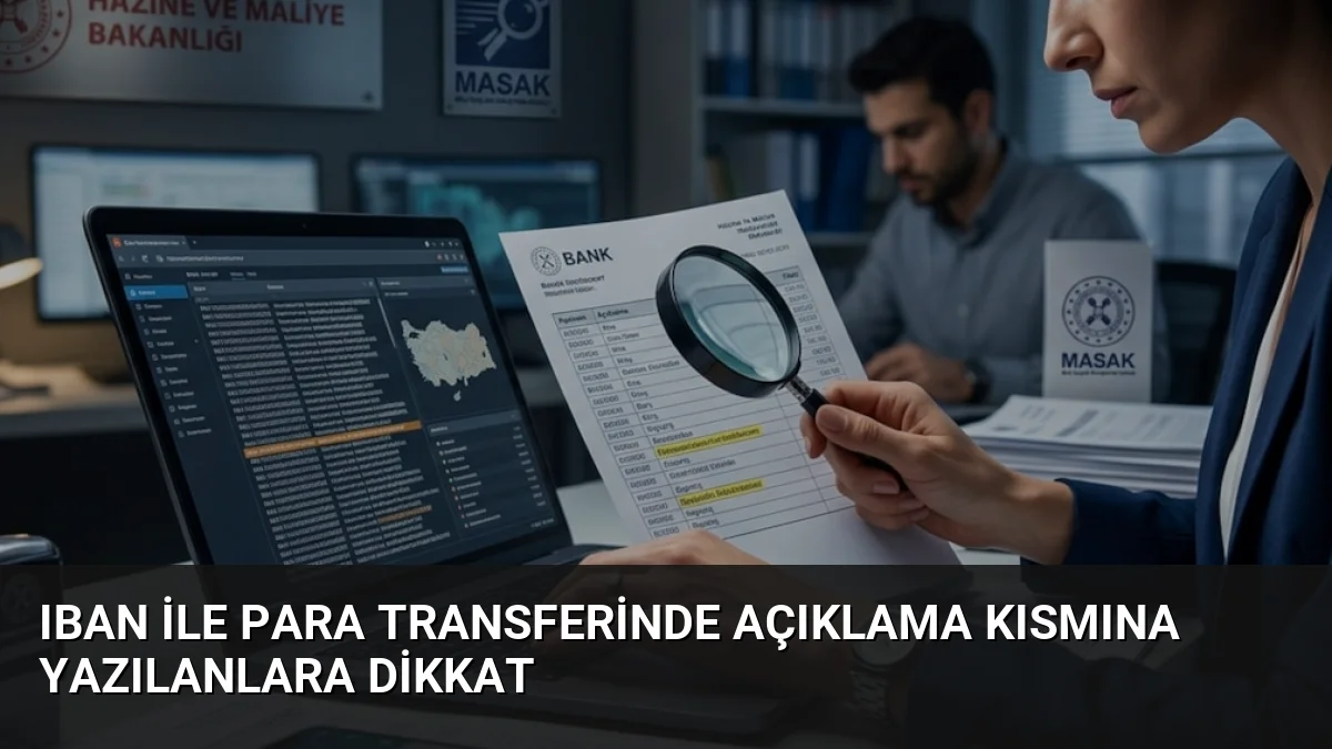 IBAN ile para transferinde açıklama kısmına yazılanlara dikkat