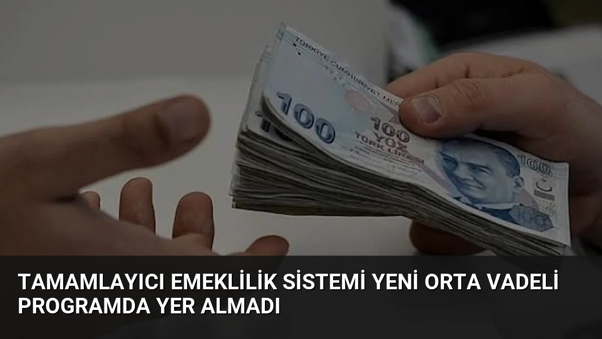 Tamamlayıcı Emeklilik Sistemi yeni Orta Vadeli Programda yer almadı