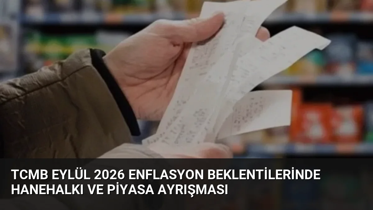 TCMB Eylül 2026 Enflasyon Beklentilerinde Hanehalkı ve Piyasa Ayrışması
