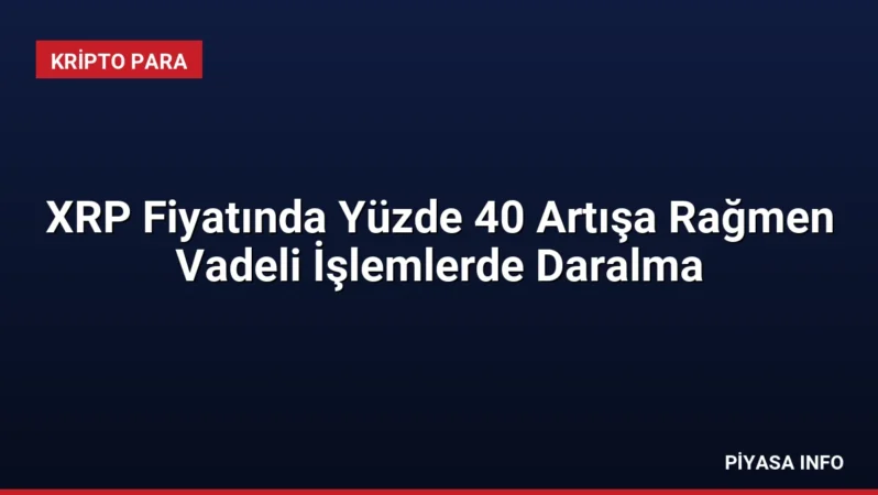 XRP Fiyatında Yüzde 40 Artışa Rağmen Vadeli İşlemlerde Daralma